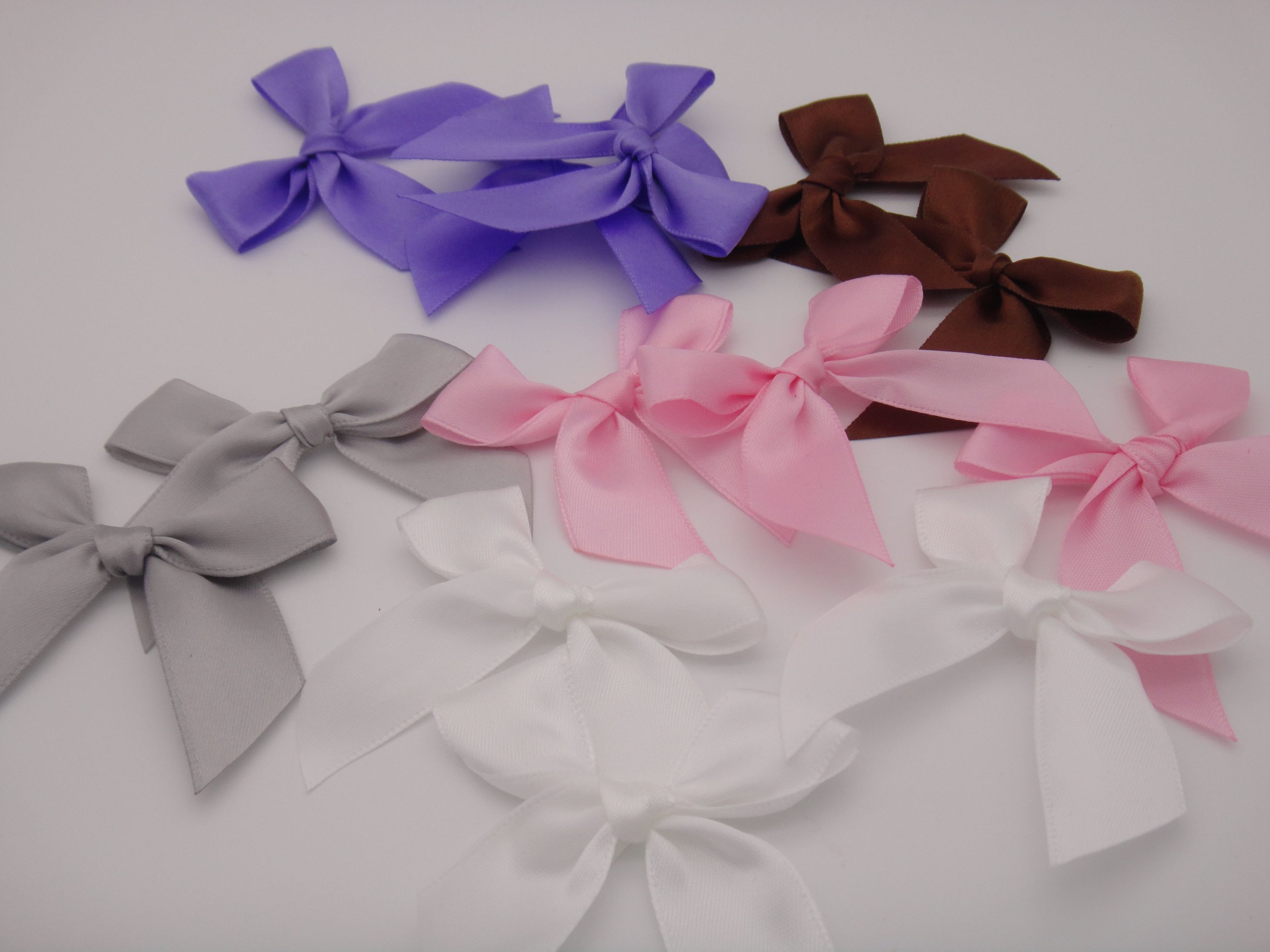 1Cm Printed Polka Dot Thread With Bow Handmade Ribbon Bow For Children's Accessories undefined