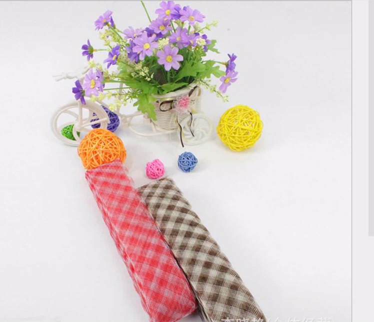 4.5cm彩色格子弹力网布网管鱼骨节日婚庆时尚DIY装饰材料/25码细节图