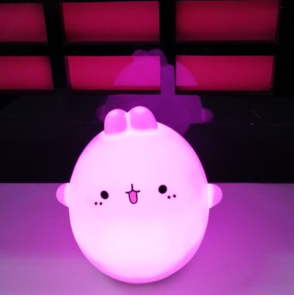 兔子七彩拍拍遥控灯细节图