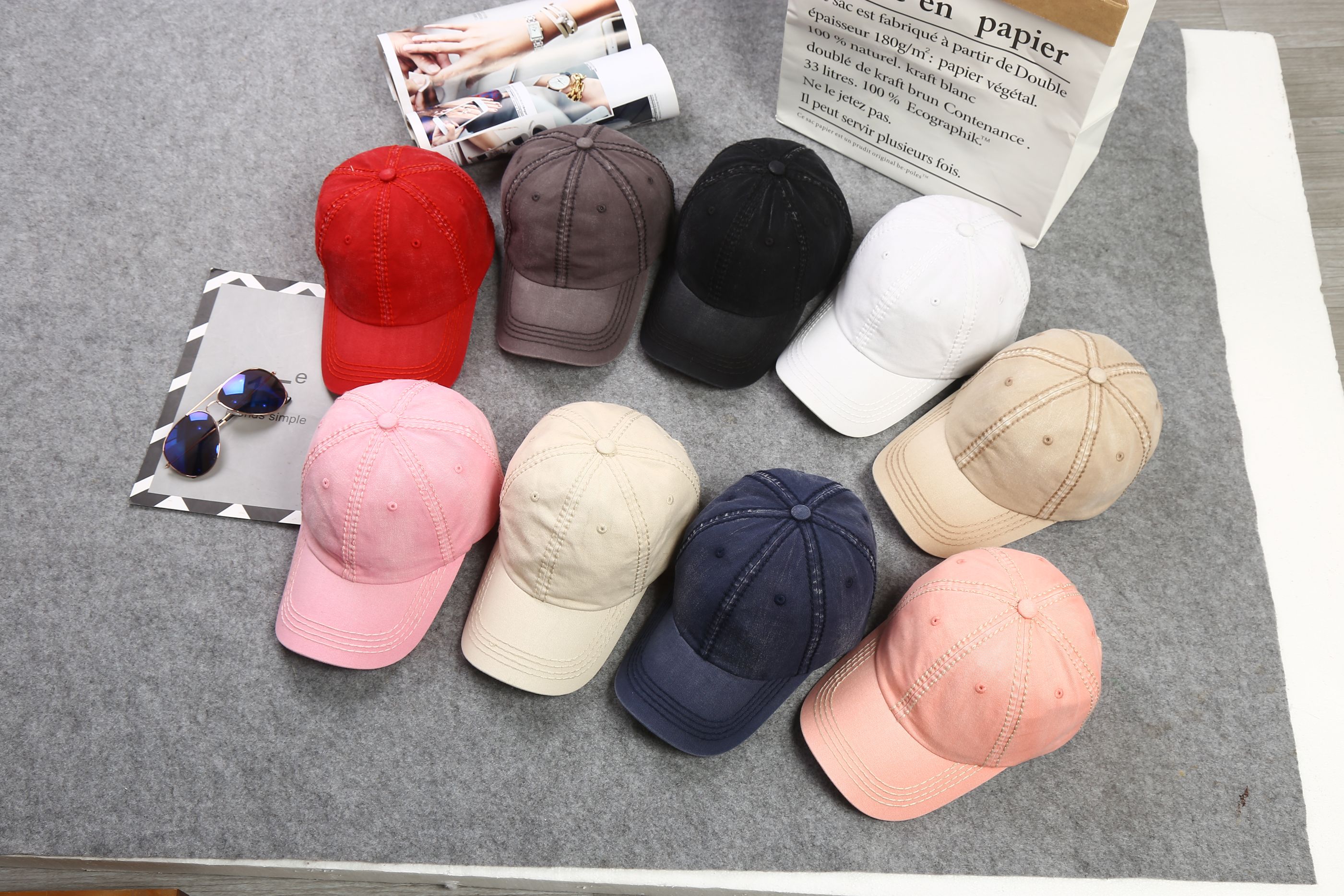 2020 Fashion Han Chao Comfortable Light edition washed cap
