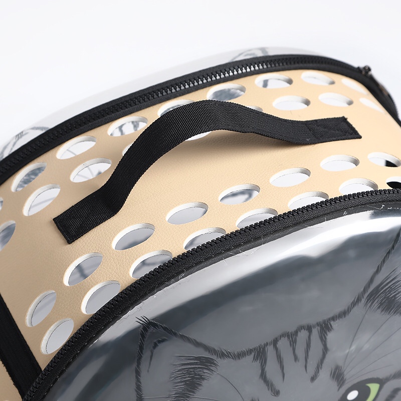 新款EVA透明宠物包外出便携包 太空包 猫包宠物背包可折叠太空舱详情图7