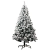 Yiyang Christmas Craft 1.8-meter flocking tree, 550 iron feet, single packaging details Picture
