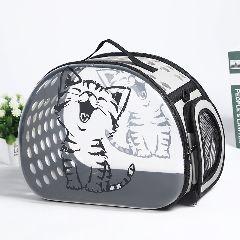 新款EVA透明宠物包外出便携包 太空包 猫包宠物背包可折叠太空舱详情图2