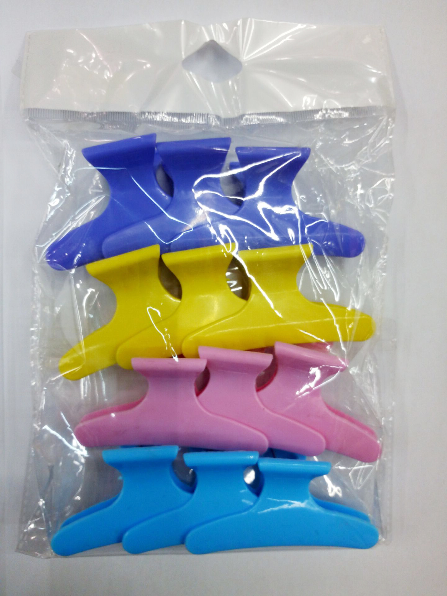 Longfa vanessa offers two sizes of color butterfly hair clips in stock, specifically designed for perming and dyeing pic 3