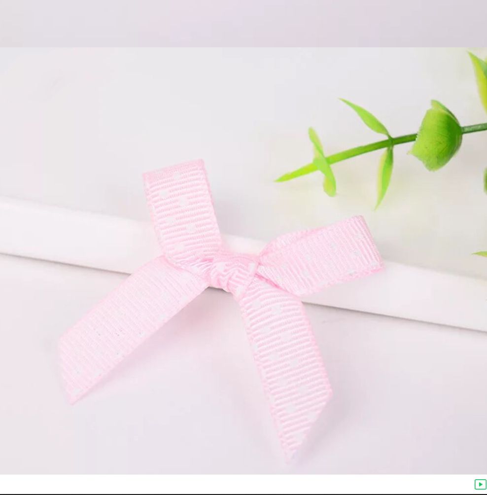 1Cm Printed Polka Dot Thread With Bow Handmade Ribbon Bow For Children's Accessories Application Scenario
