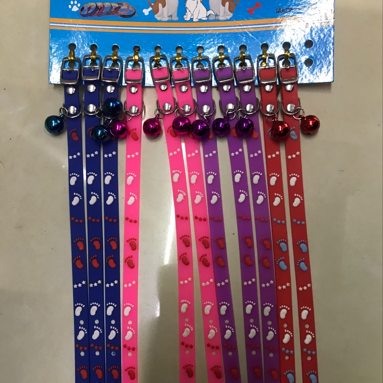 1.0脚印软胶项圈 硅胶宠物项圈 狗链锚链 颈圈产品图