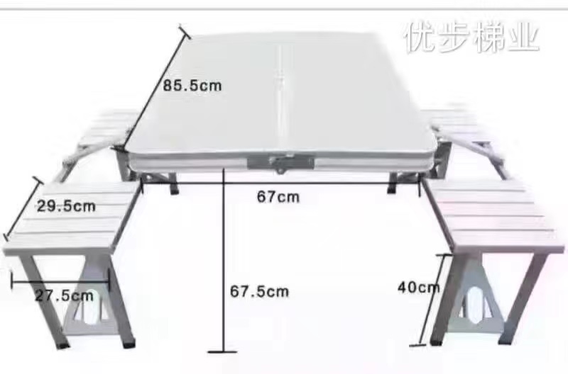Picnic table folding tables and chairs thumbnail
