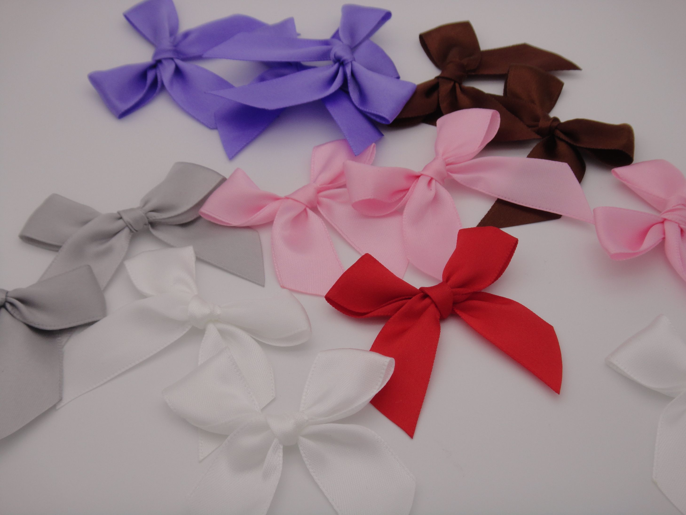 1Cm Printed Polka Dot Thread With Bow Handmade Ribbon Bow For Children's Accessories undefined