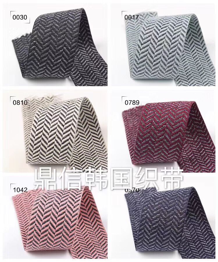 Korean premium V-shaped black onion fabric lace ribbon factory direct sales for export 100Y Specification image