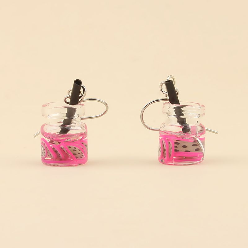 Fruit Bottle Earrings Network Red Explosive Diy Factory Direct Sales Invincible Charming Item Picture