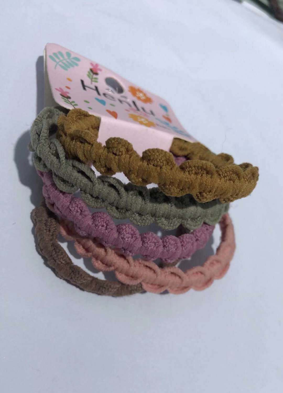 Hair band women's simple set, basic style, hair tie, rubber band, leather case, hair rope, Japanese fresh, forest-style hair tie, headpiece, color card flat lace
