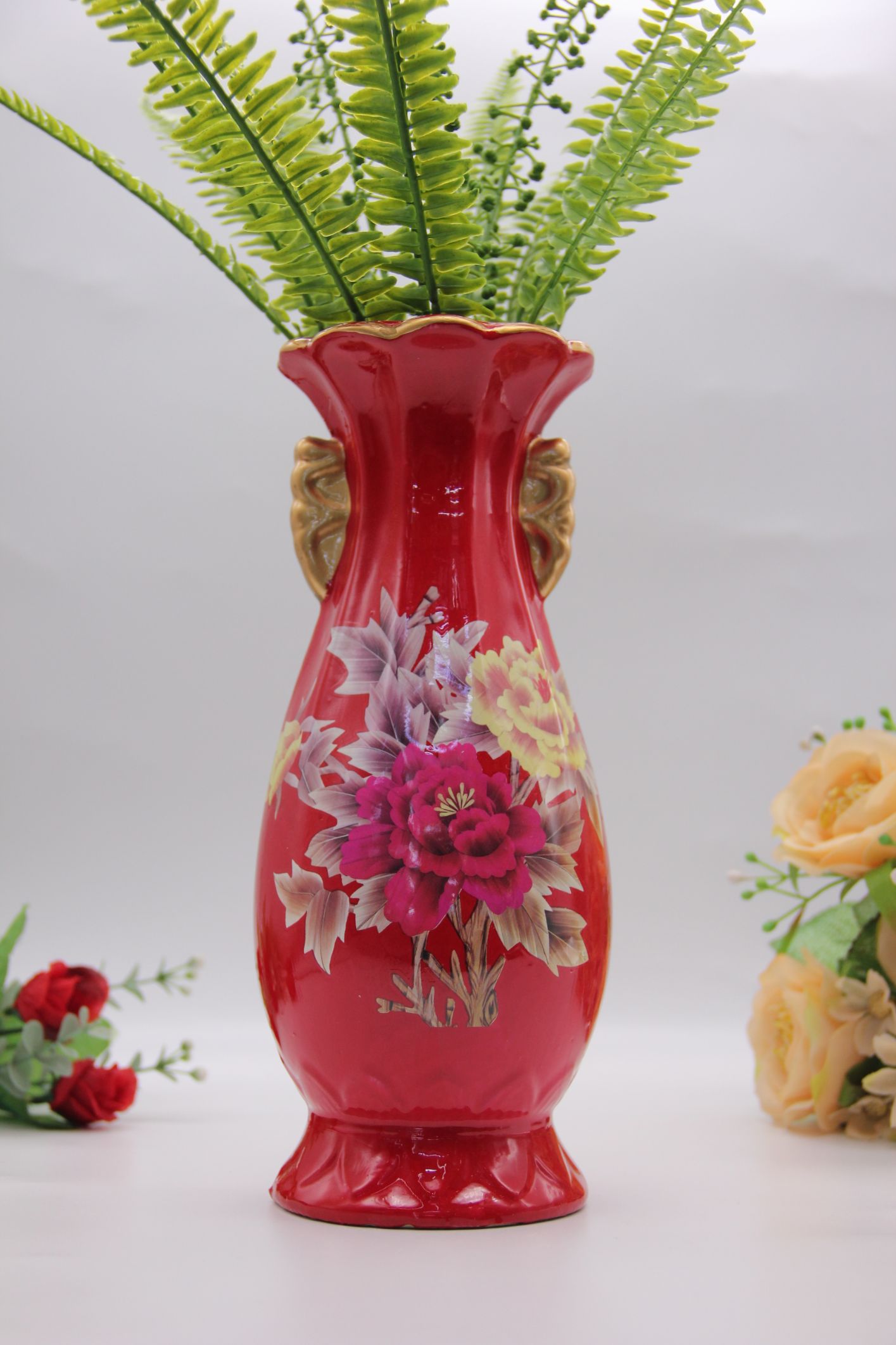 Vase arrangement in the living room Flower arrangement in the hotel hallway happy vase dry flower decoration thumbnail