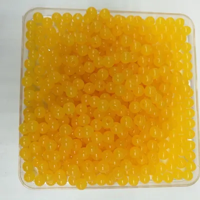 Diy imitation beeswax solid color bead plastic bead acrylic bead double color bead accessories thumbnail