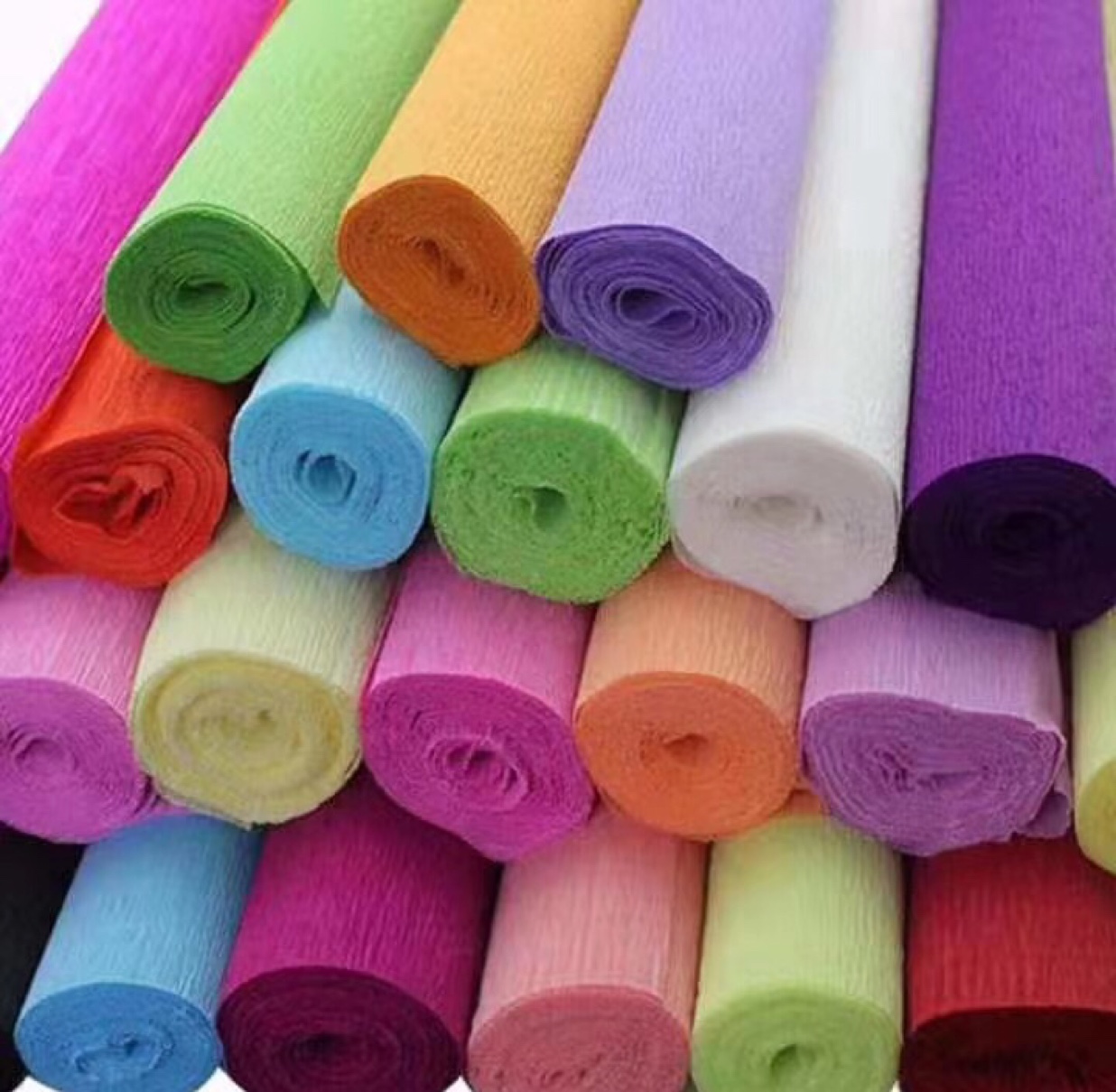 Manufacturers direct domestic wrinkly paper flowers packaging all kinds of DIY handicrafts decorative materials thumbnail