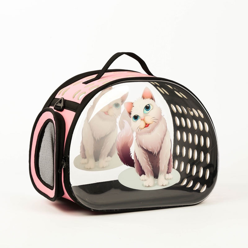 新款EVA透明宠物包外出便携包 太空包 猫包宠物背包可折叠太空舱详情图5