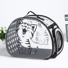 新款EVA透明宠物包外出便携包 太空包 猫包宠物背包可折叠太空舱