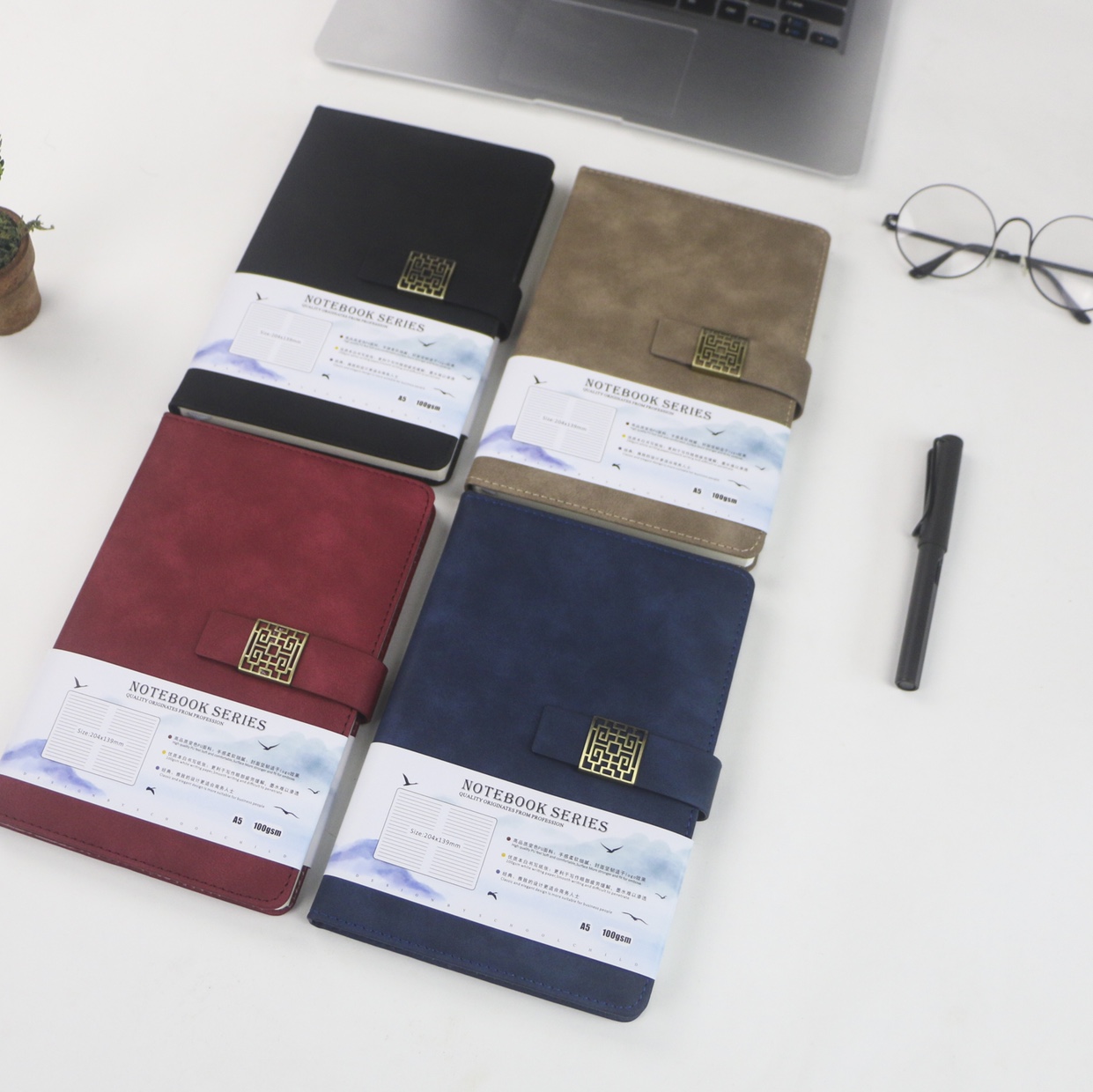 Notepad 25K Business Notepad A5 notebook with metal buckle diary in two colors thumbnail