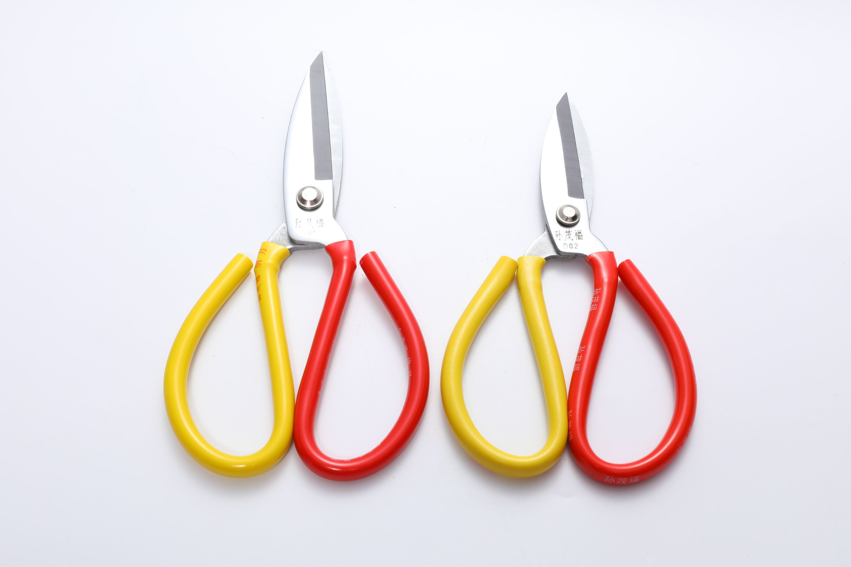 Sun Maofu D01 red and yellow handle anti-rust big head scissors