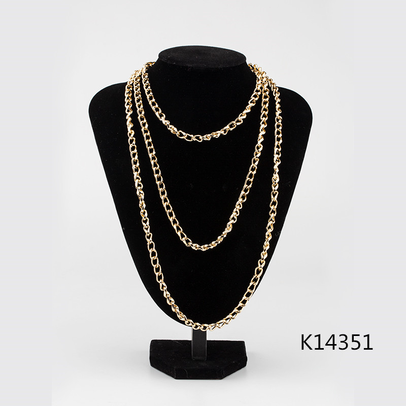 K14351 aluminum chain necklace case bag waist chain headgear accessories thumbnail