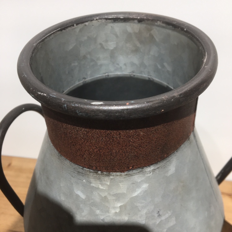 1小盆栽花盆创意桌面盆栽复古户外迷你多肉小清新圆形铁艺园艺花盆产品图
