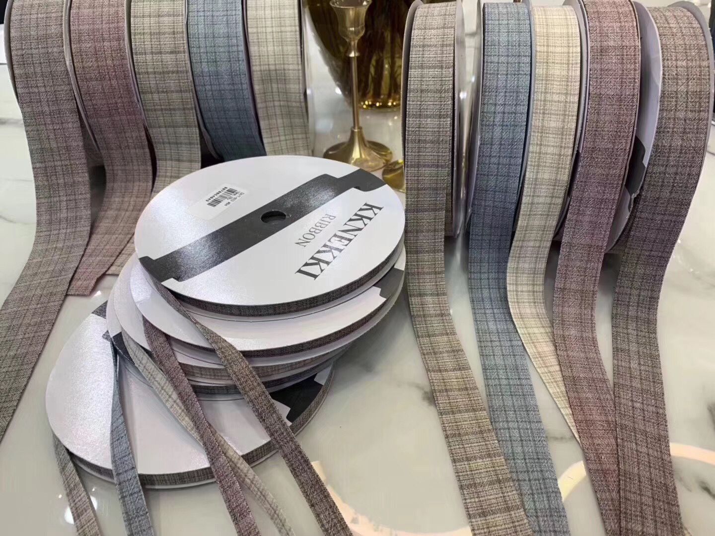 Korean premium woven ribbon T023 fabric lace ribbon factory direct sales for export, DIY ribbon decoration accessories, packaging auxiliary materials