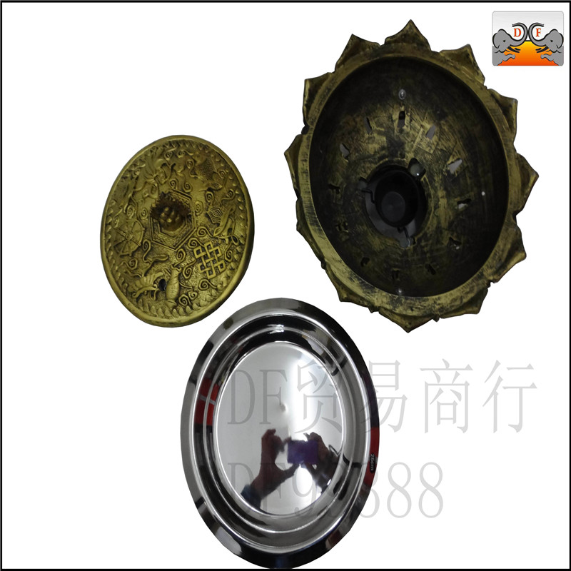 DF99388 莲花炉 檀香家用香道摆件莲花薰香炉创意礼品装饰工艺品合金香炉DF TRADING HOUSE详情图1