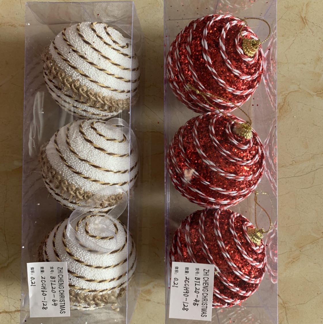 Christmas pendants, Christmas balls Specification image