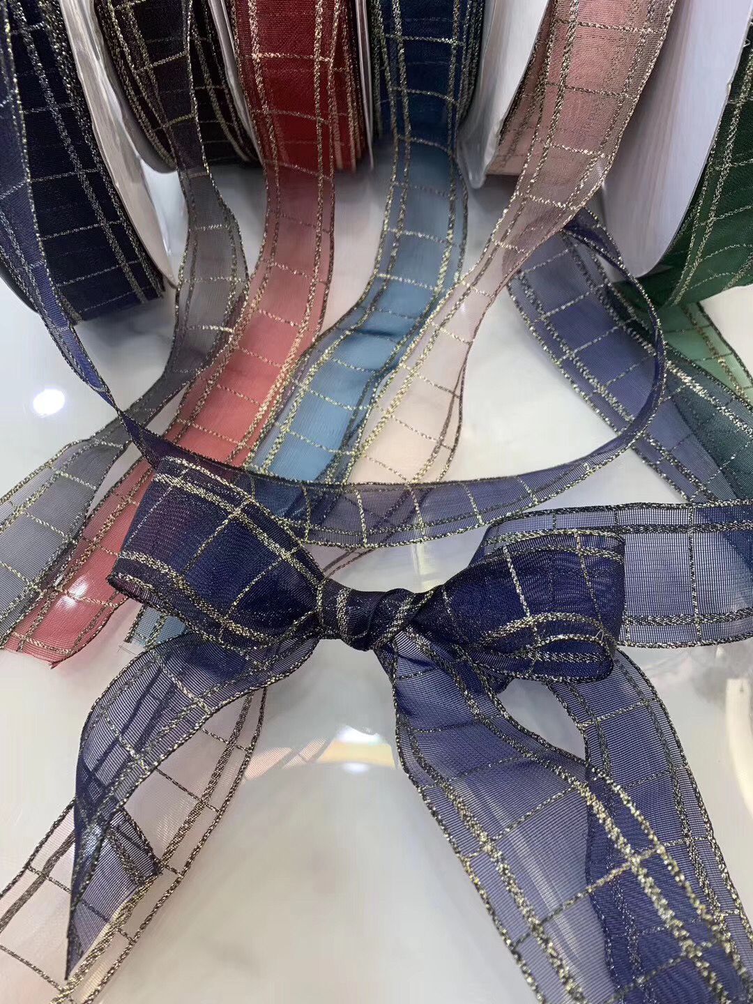 Korean webbing checkered gauze art lace tape manufacturer direct sales for export 100Y Application Scenario