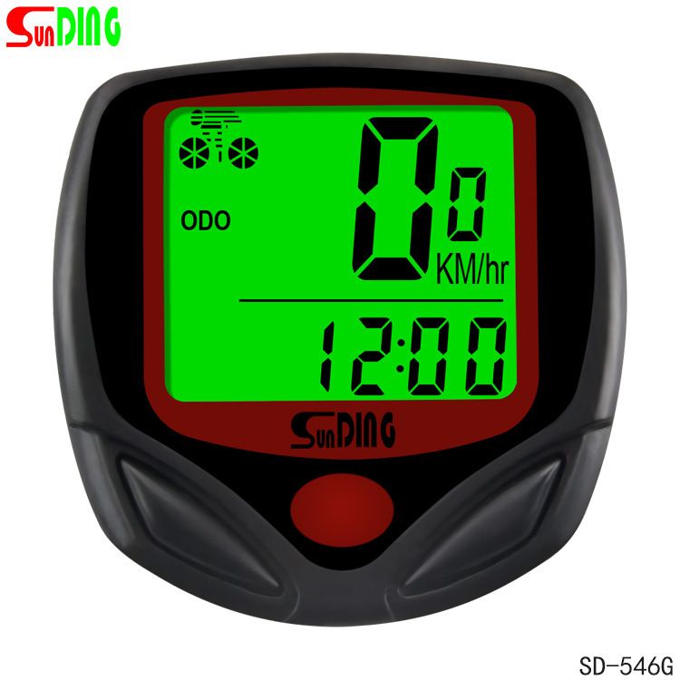 sunding 546G bicycle stopmeter electric motorcycle odometer speed meter luminous English and Chinese