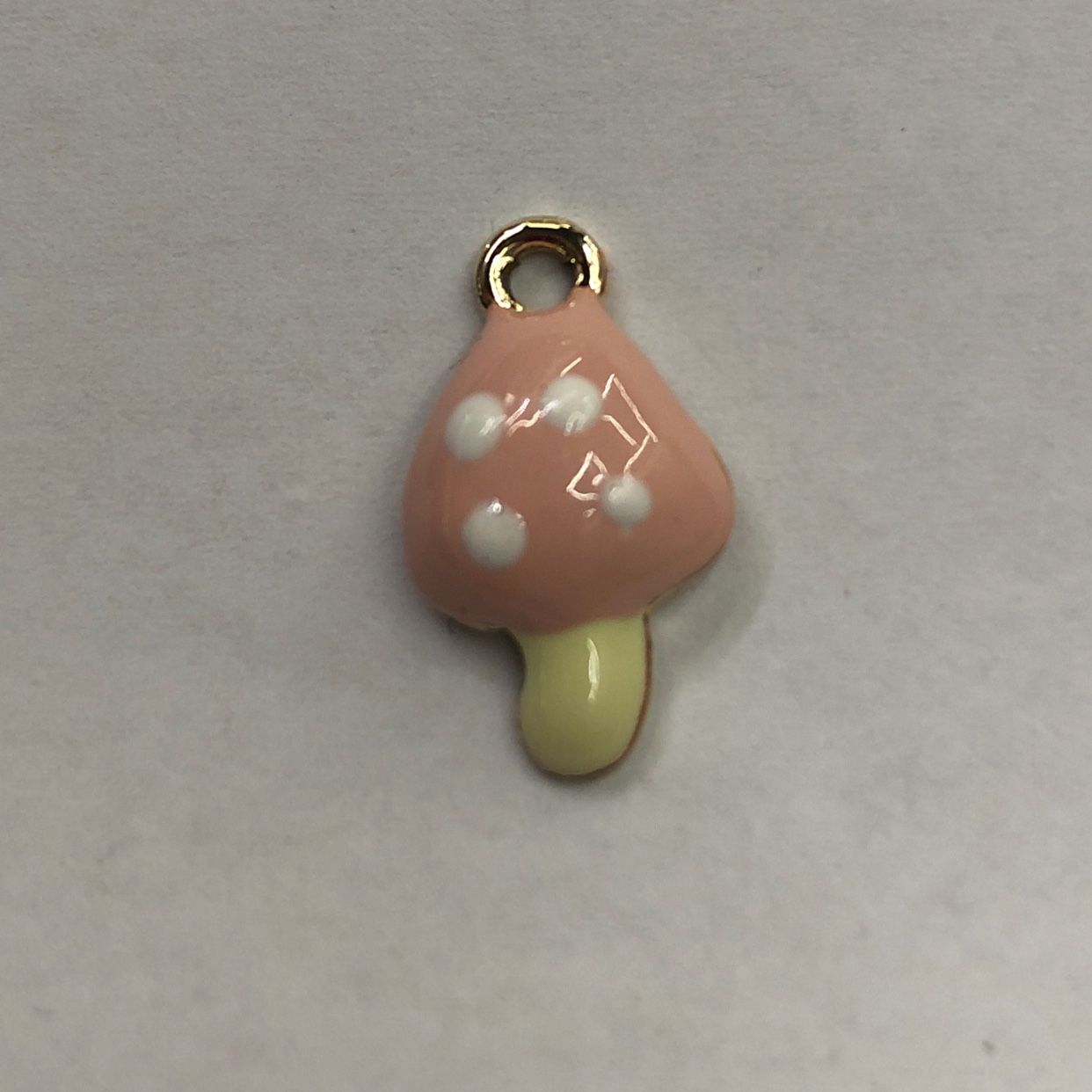 合金饰品配件半立体可爱小蘑菇挂件项链手链耳环发饰等配件