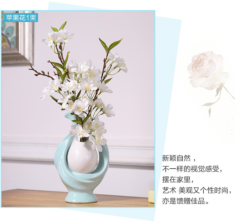 Lin Ran's creative Nordic-style ceramic vases, entrance wine cabinet, TV cabinet, European-style ornaments, living room home furnishings Application Scenario