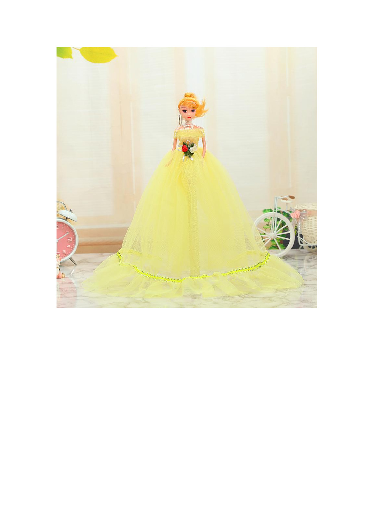 Factory direct sales of 11-inch 50-centimeter wedding dresses, princess Barbie dolls, creative decorative items, children's toys, princess dolls, gift wholesale, keychains, pendants, ground promotion detail image 6