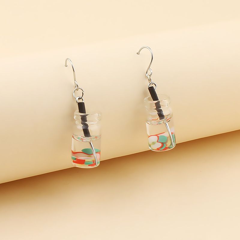 Fruit Bottle Earrings Network Red Explosive Diy Factory Direct Sales Invincible Charming Application Scenario