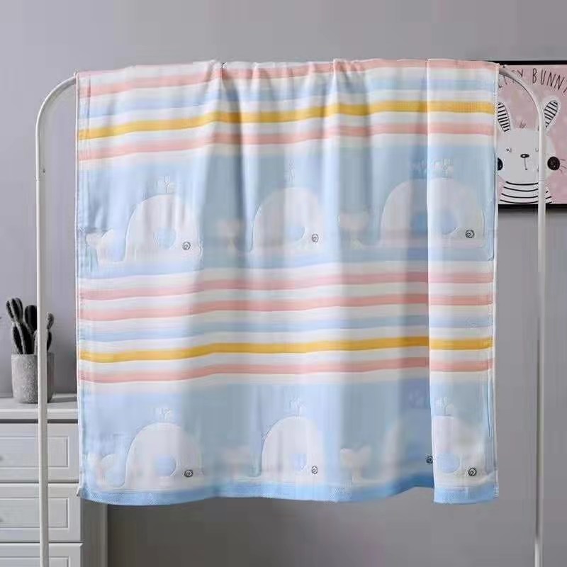 All-cotton absorbent and soft children's bath towel detail image 3