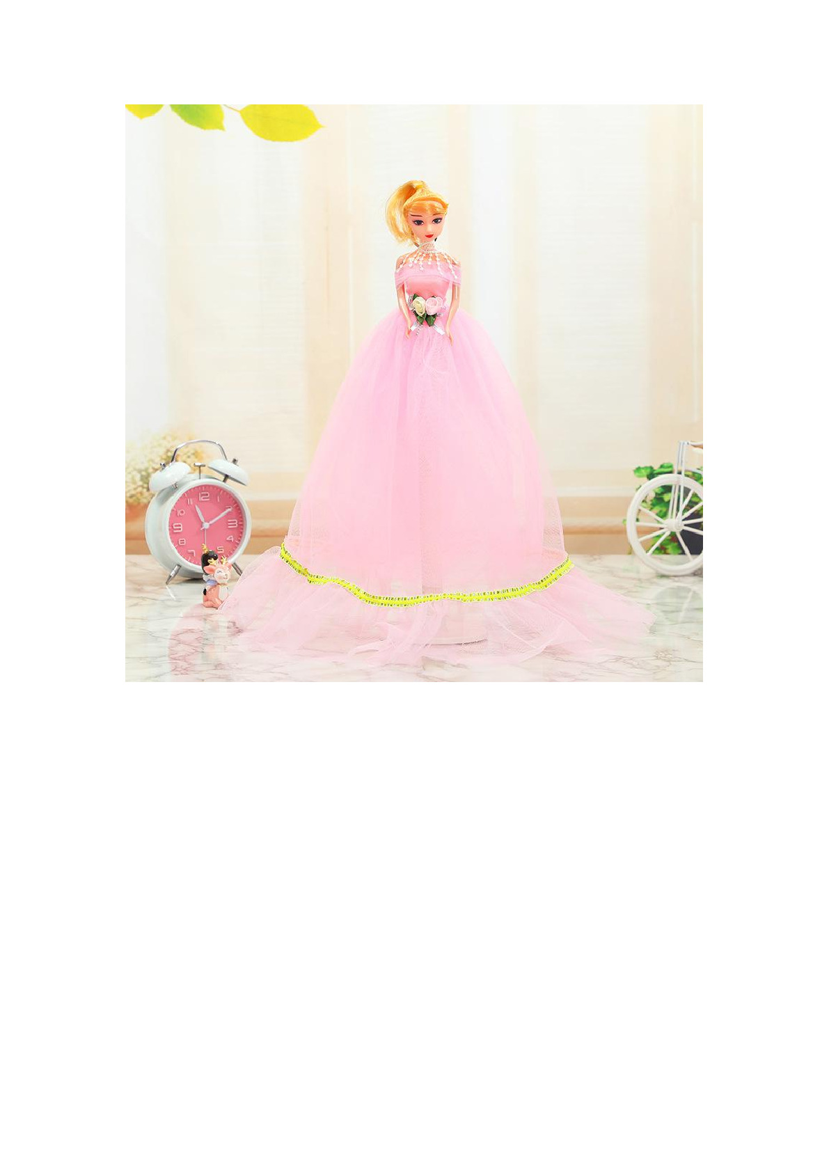 Factory direct sales of 11-inch 50-centimeter wedding dresses, princess Barbie dolls, creative decorative items, children's toys, princess dolls, gift wholesale, keychains, pendants, ground promotion detail image 4