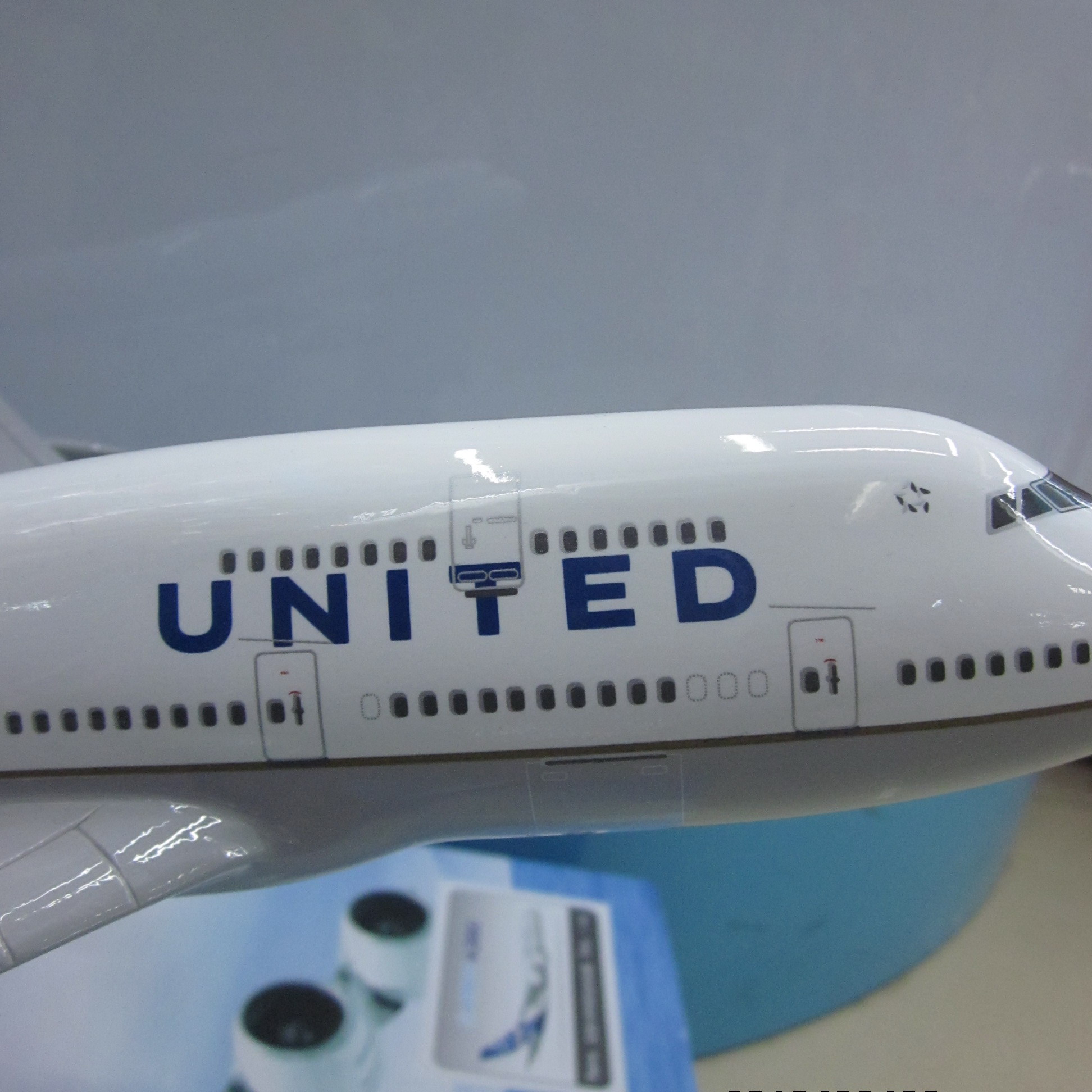 飞机模型（美国联合航空B747-400）树脂飞机模型 仿真飞机模型详情图3