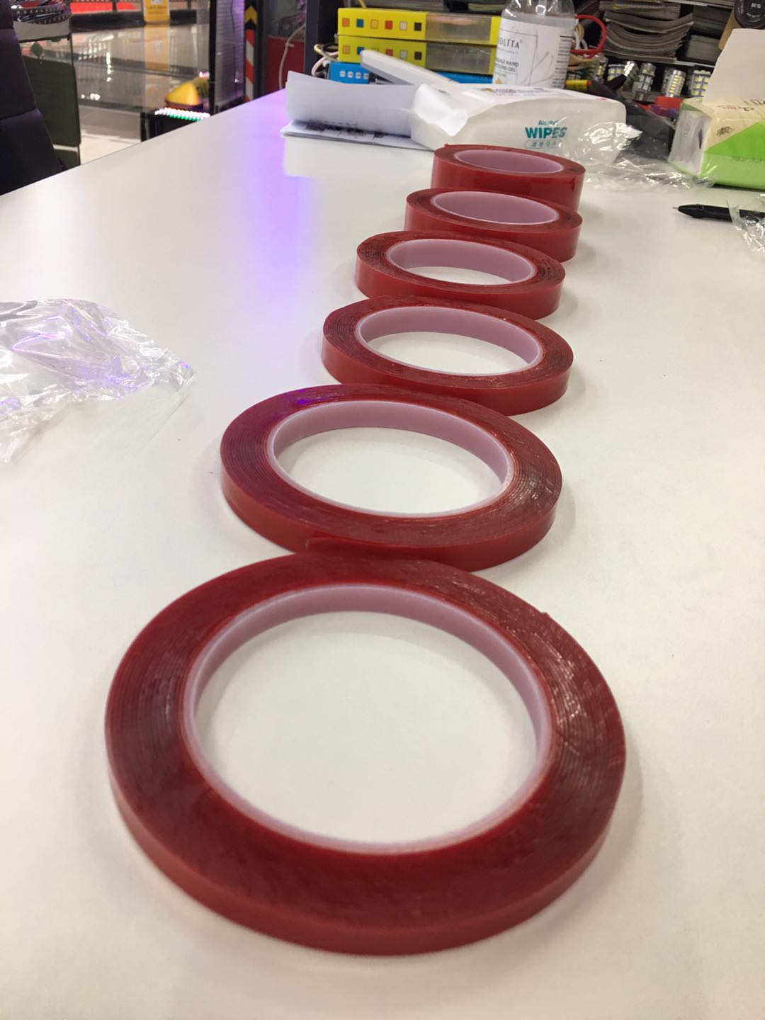 Car double-sided tape transparent tape red film hot - selling manufacturers direct details Picture