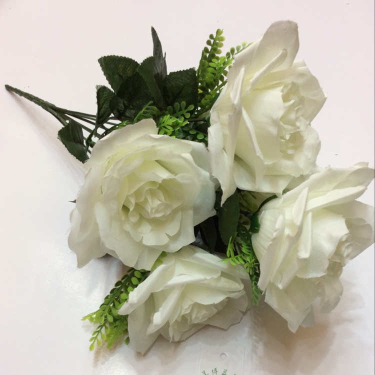 Beautiful bo flower art crimped rose large rose silk flower imitation rose garden arrangement thumbnail