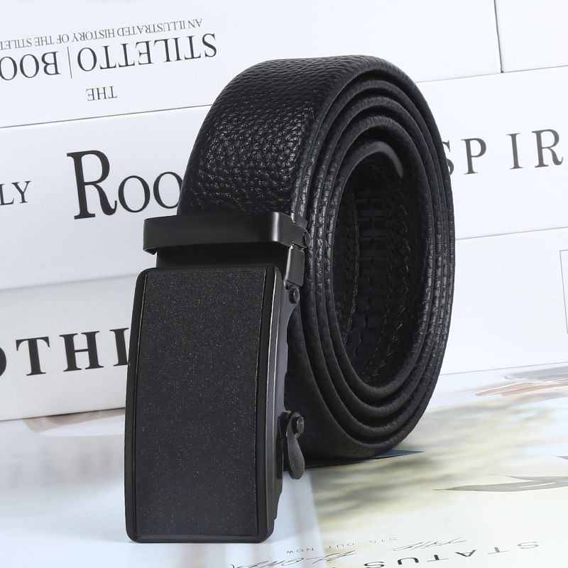 Factory direct sales of men's casual belts with lychee pattern automatic buckle, popular gifts at street stalls, wholesale of belts in stock Application Scenario