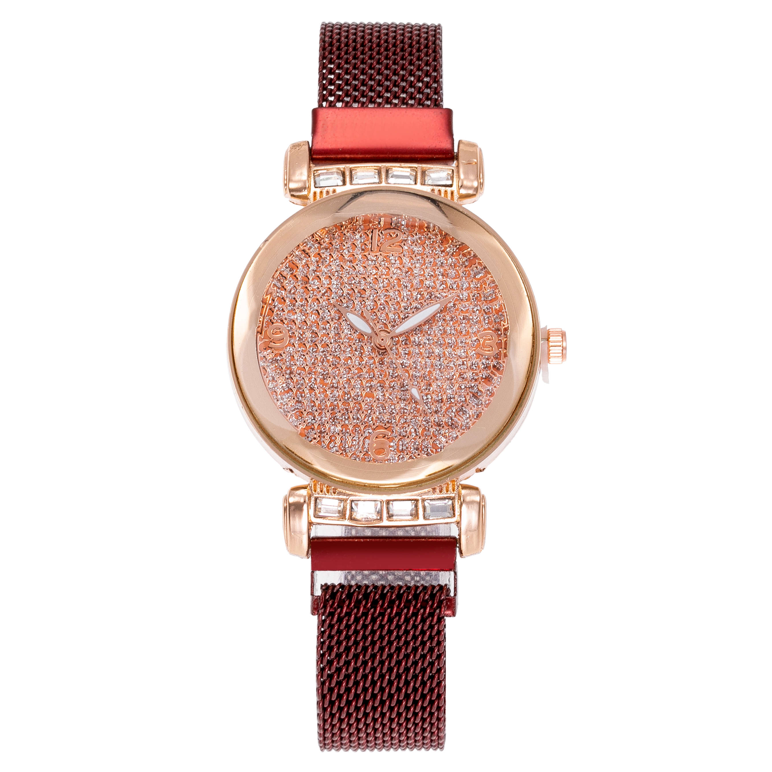 新款女士满天星手表韩版石英吸磁铁石网带潮流手表米兰带懒人手表18820/52详情图3