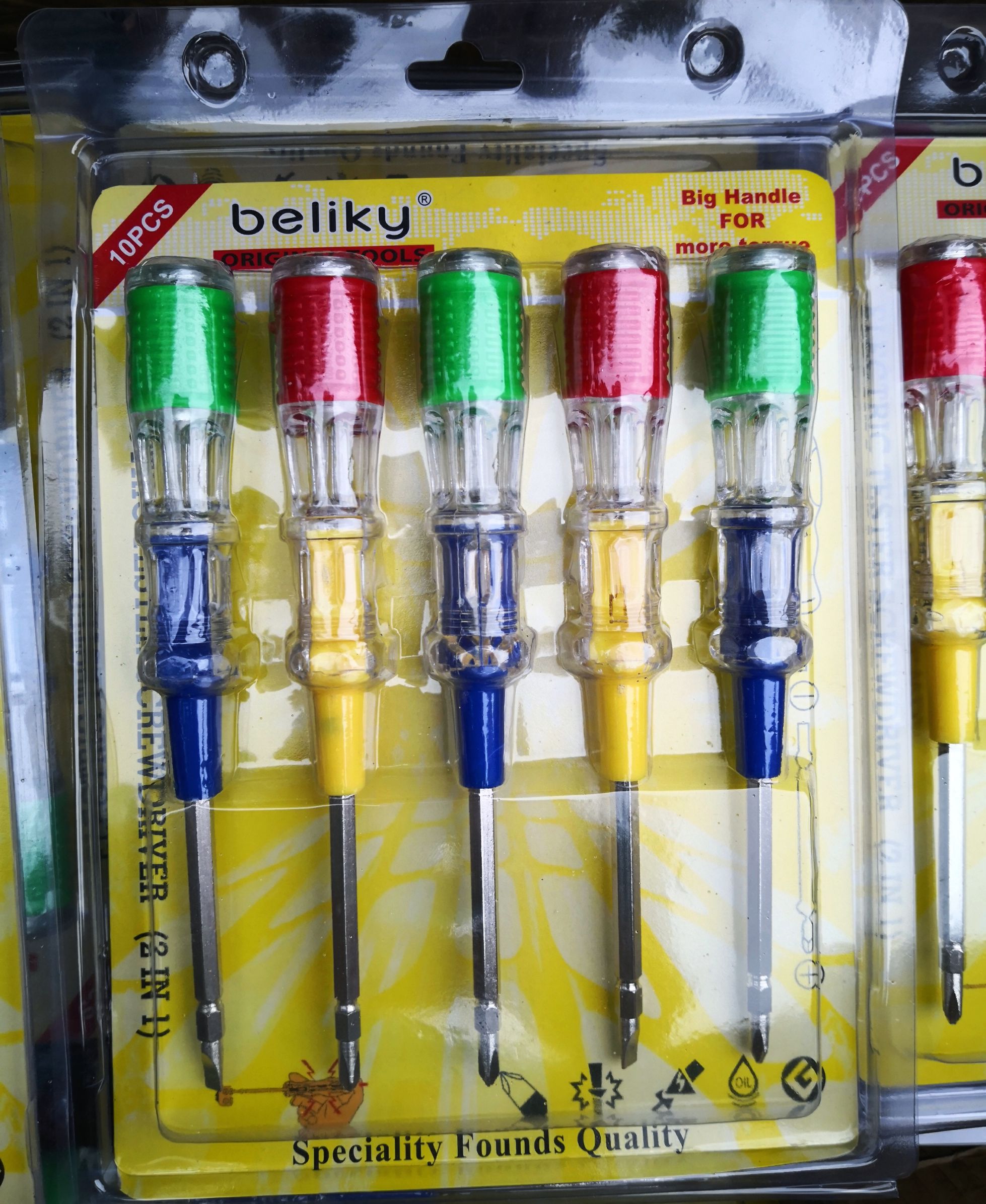 beliky两用电笔10PC十字一字换头螺丝刀图