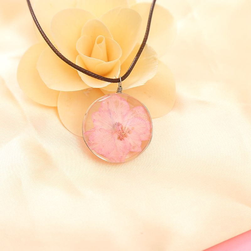 Rose dried flower necklace, a popular DIY product, factory direct sales, irresistibly charming details Picture
