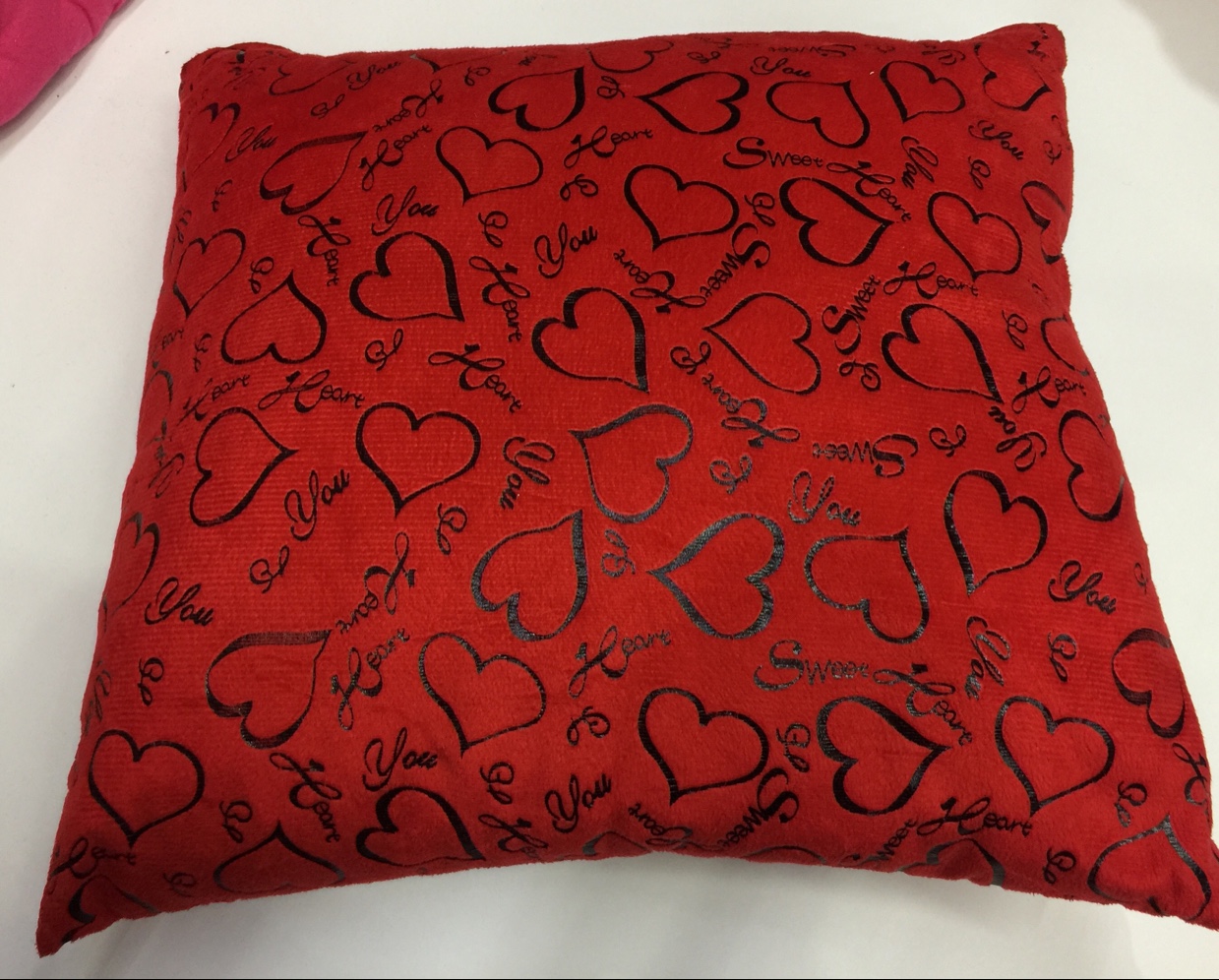 Close-up of short pile fiber texture