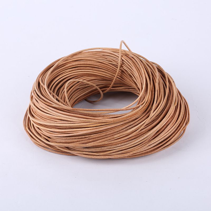 New 90-meter cowhide rope, necklace braided rope, jewelry accessories, DIY jewelry beading rope wholesale, 1.5mm natural color