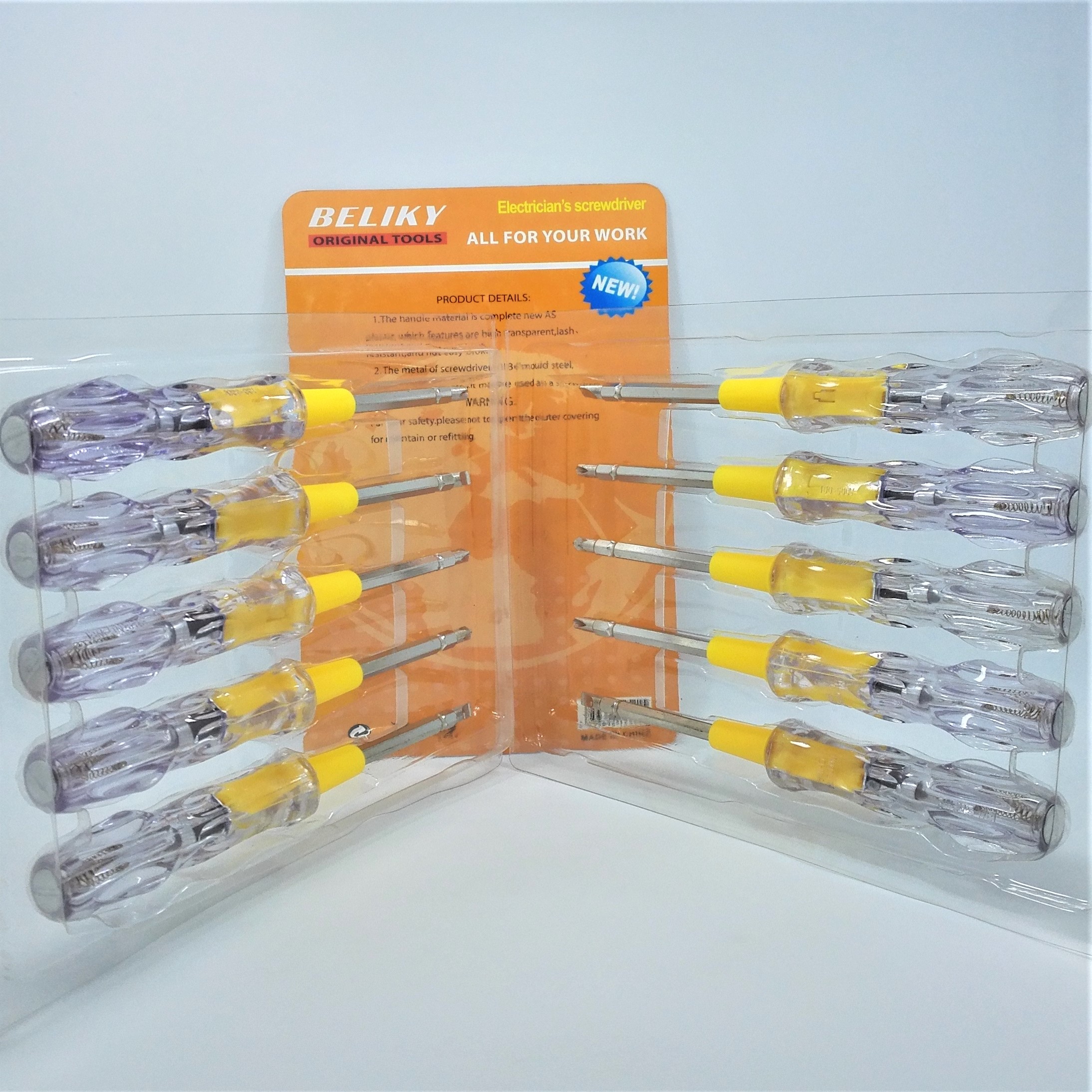 beliky10PC两用电笔测试螺丝刀6厘套装详情图6