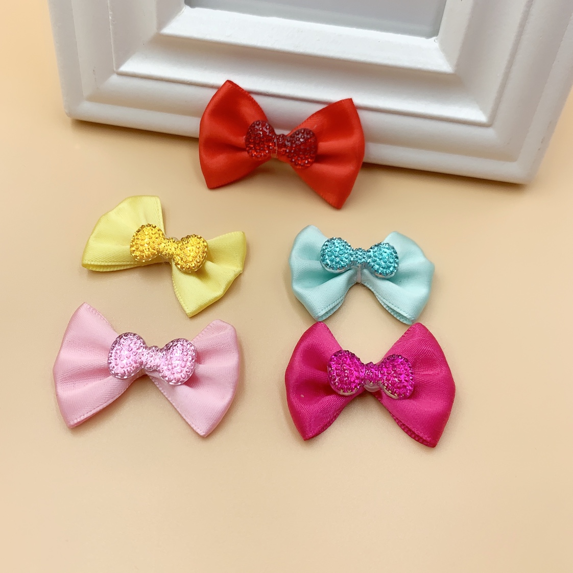 Cute bow DIY toys children hair accessories handmade bow