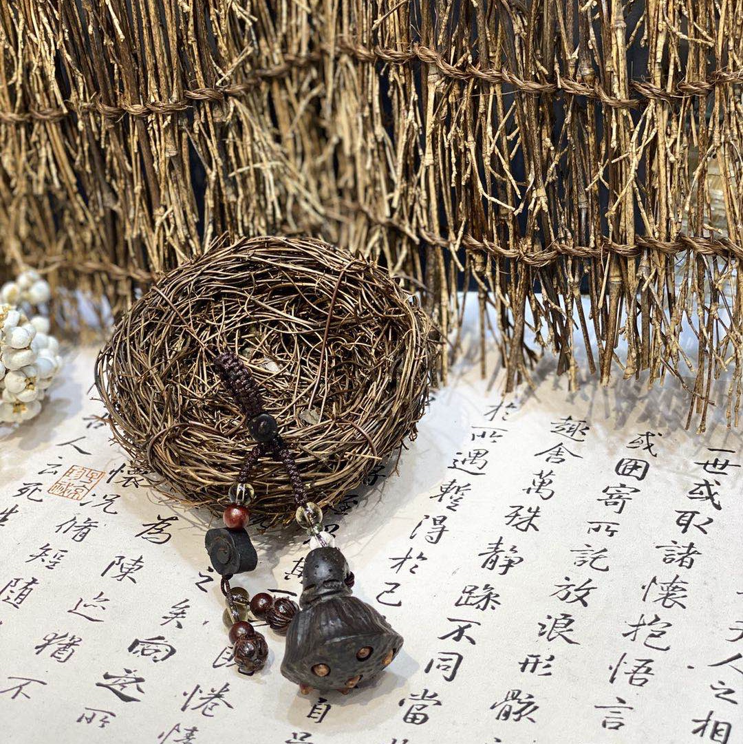 黑檀木莲蓬钥匙扣产品图