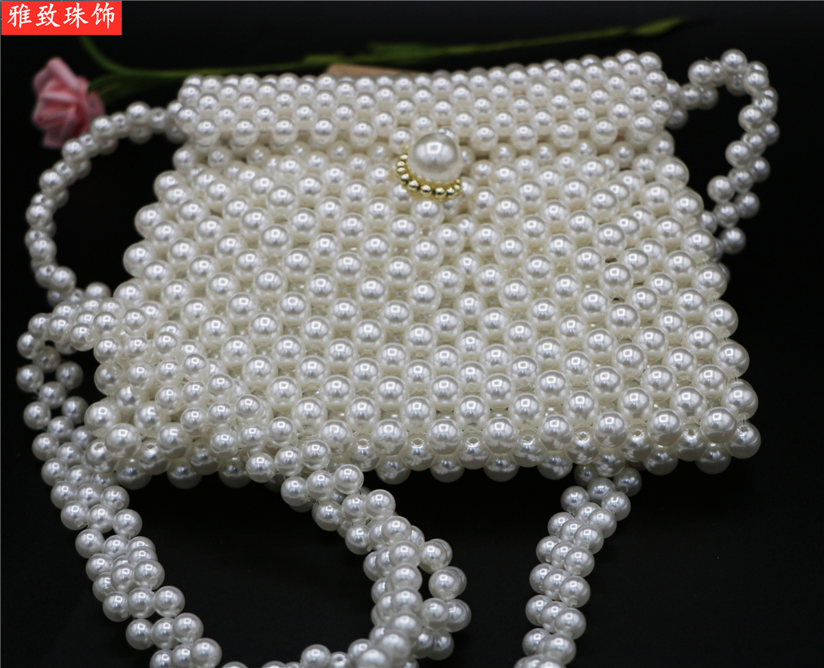 Medium Dumpling Bag Abs Imitation Pearl Bag Fashion Women's Bag Handmade Custom undefined