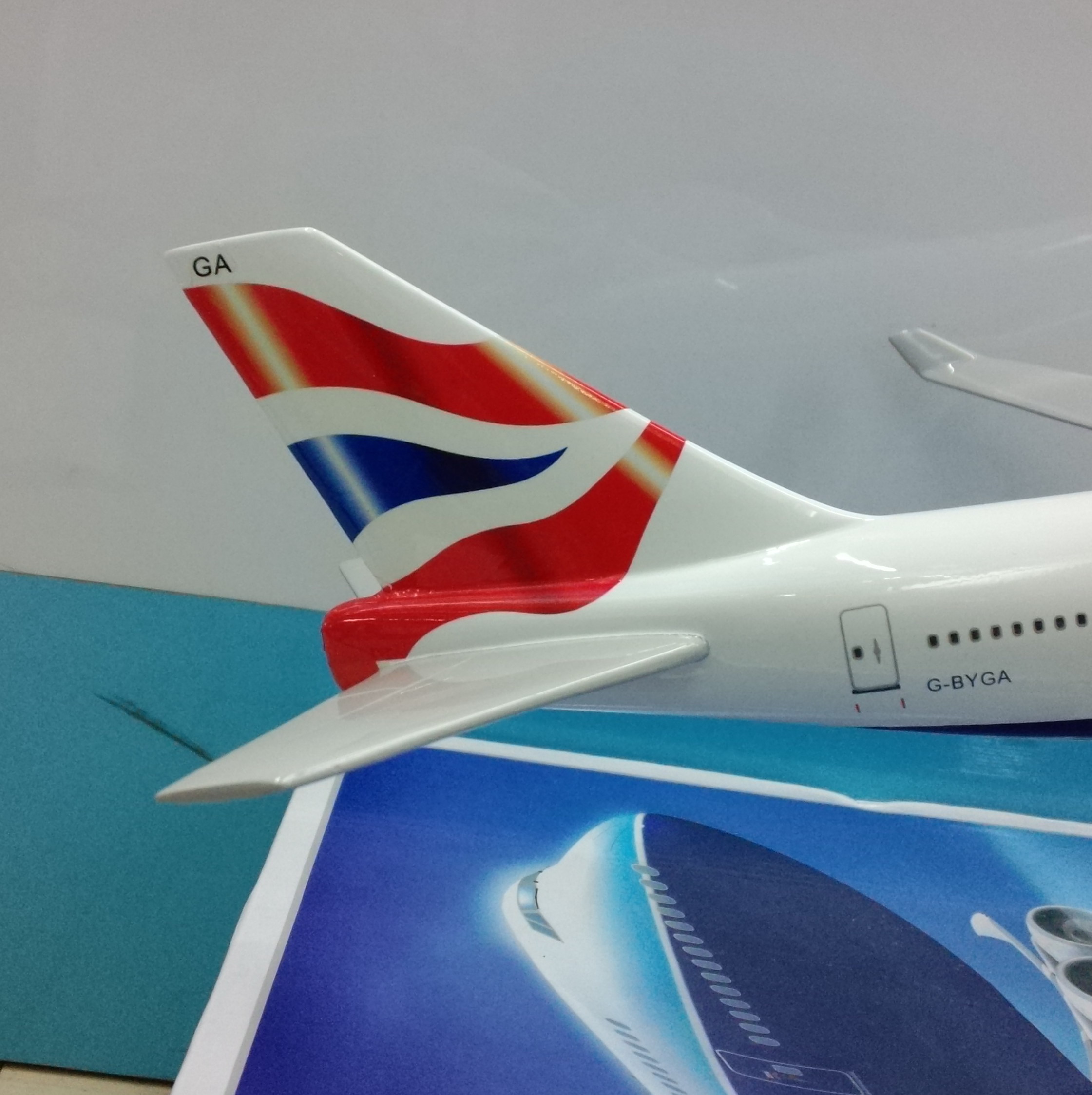 飞机模型（英国航空B747-400）合成树脂飞机模型  仿真飞机模型详情图4