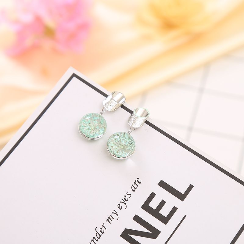 Pendientes de encaje flores narcisos flores secas Specification image